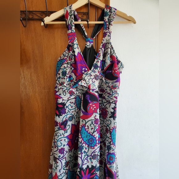 Maxi Dress - Purple, Pink and Gray - Picture 2 of 3